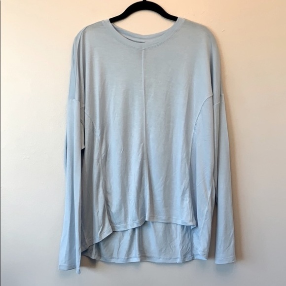 Sweaty Betty Exalt Long Sleeve Top Air Blue‎ size XS - Picture 2 of 15